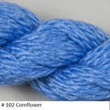 Silk and Ivory Needlepoint Yarn. Color #102 Cornflower