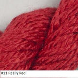 Silk and Ivory Needlepoint Yarn. Color #11 Really Red