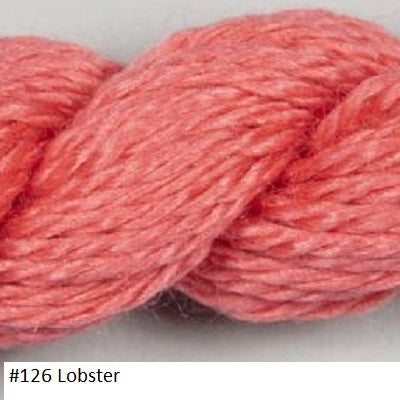Silk and Ivory Needlepoint Yarn. Color #126 Lobster