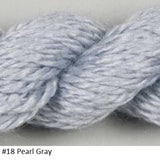 Silk and Ivory Needlepoint Yarn. Color #18 Pearl Gray