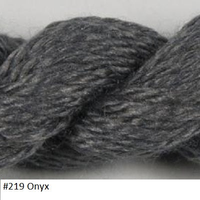 Silk and Ivory Needlepoint Yarn. Color #219 Onyx