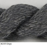 Silk and Ivory Needlepoint Yarn. Color #219 Onyx