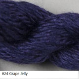 Silk and Ivory Needlepoint Yarn. Color #24 Grape Jelly