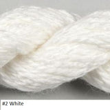 Silk and Ivory Needlepoint Yarn. Color #2 White