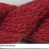 Silk and Ivory Needlepoint Yarn. Color #43 Bordeaux