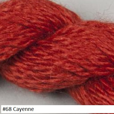 Silk and Ivory Needlepoint Yarn. Color #68 Cayenne