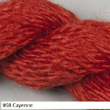 Silk and Ivory Needlepoint Yarn. Color #68 Cayenne