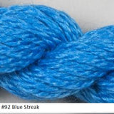 Silk and Ivory Needlepoint Yarn. Color #92 Blue Streak