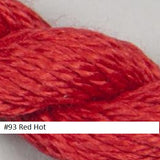Silk and Ivory Needlepoint Yarn. Color #93 Red Hot