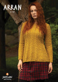 Jody Long's Arran Cabled Pullover, Knitted in Alba Yarn.