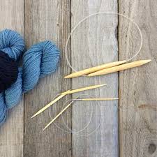 Clover fixed Bamboo Circular Knitting Needles.  