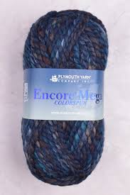 Plymouth Yarn Encore Mega Colorspun. A Super Bulky plied Yarn .