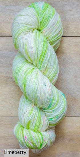 Twizzlefoot Yarn from Mountain Colors. Color Limeberry