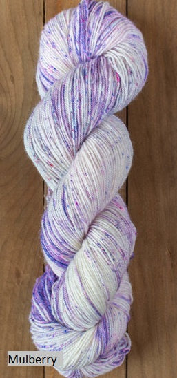 Twizzlefoot Yarn from Mountain Colors. Color Mulberry