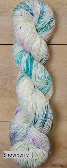 Twizzlefoot Yarn from Mountain Colors. Color Snowberry