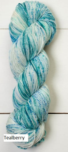 Twizzlefoot Yarn from Mountain Colors. Color Teaberry