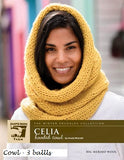 Celia hooded Cowl for Big Merino Wool from Juniper Moon Farm. Design by Ursula McGrath