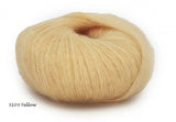 Cashsilk Light Yarn from Laines du Nord. Color #3103 Yellow