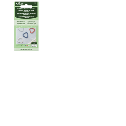 Stitch Markers, Triangle Shape from Clover. Three sizes: Extra Small #3148, Small #3149 and Medium #3150