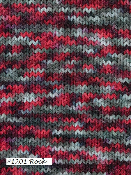 Knit sample of color #1201 Rock in Colorlab Sock DK from WYS