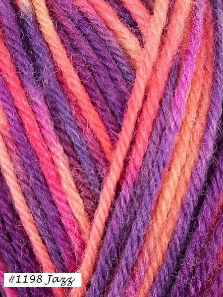 Colorlab Sock DK Yarn from West Yorkshire Spinners. Colorway #1198 Jazz