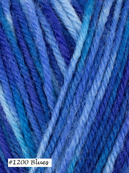 Colorlab Sock Dk from West Yorkshire Spinners. Colorway #1200 Blues
