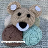 Bear Cuddle Buddie in  natural colors