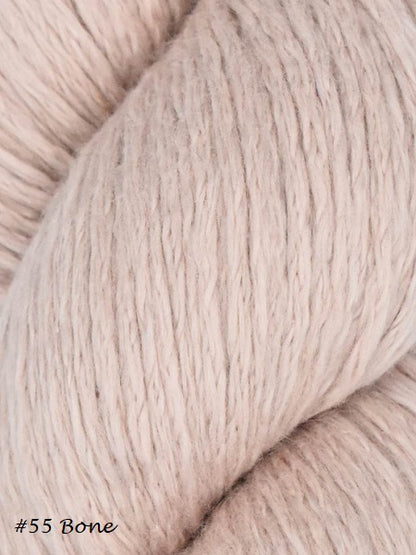 Cumulus Yarn from Junipers Moon Farm. Color #55 Bone