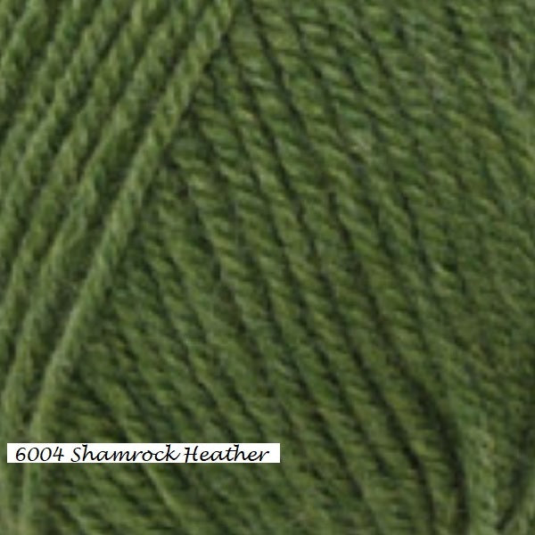 Encore worsted Weight Yarn from Plymouth. Color #6004 Shamrock Heather