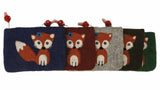 Foxy Notion Bags from Wonderland. Zippered Fleted bag, 6" x 8"
