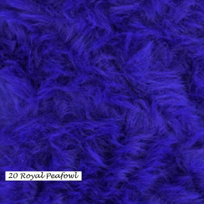 Furreal Yarn from Knitting Fever. Color 20 Royal Peafowl