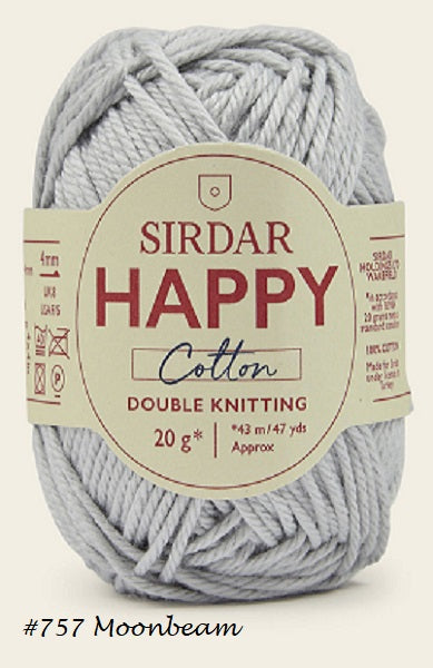 Happy Cotton DK Yarn from Sirdar. Color #757 Moonbeam
