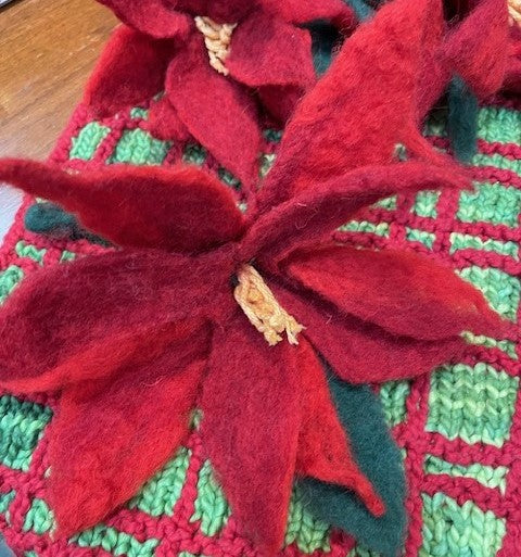 Wet Felt Poinsettia