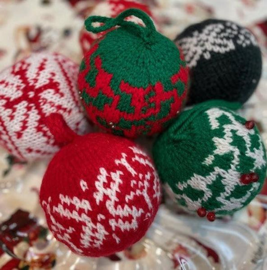 Knitted Christmas Balls