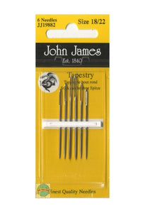 John James Tapestry Needles. Size 18/22