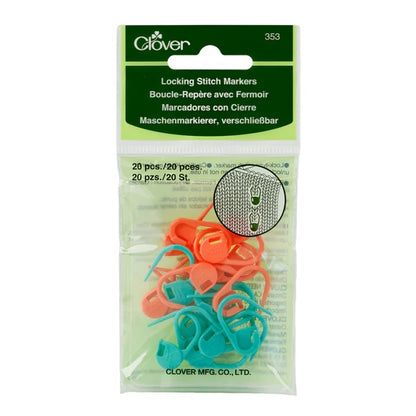 Locking Stitch Markers  Medium #353 and Jumbo #3109