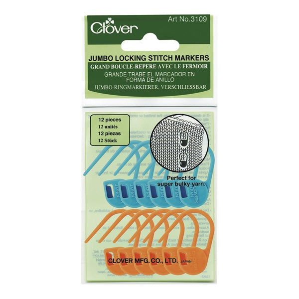 Locking Stitch Markers  Medium #353 and Jumbo #3109