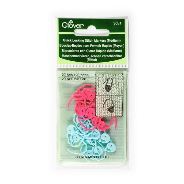 Locking Stitch Markers  Medium #353 and Jumbo #3109