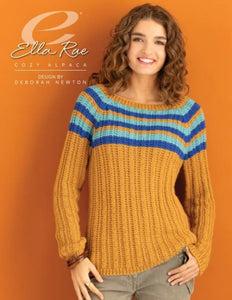 madeline raglan pullover knit pattern. Knit with Ella Rae's Cozy Alpaca.