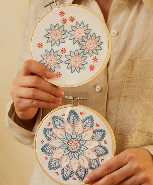 Mandala Embroidery Duo Kit