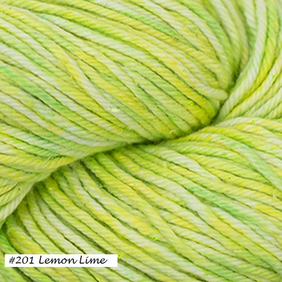 Nifty Cotton Splash Yarn from Cascade. Colorway #201 Lemon Lime