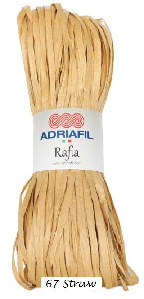 Rafia Yarn from Adriafil. Color #67 Straw