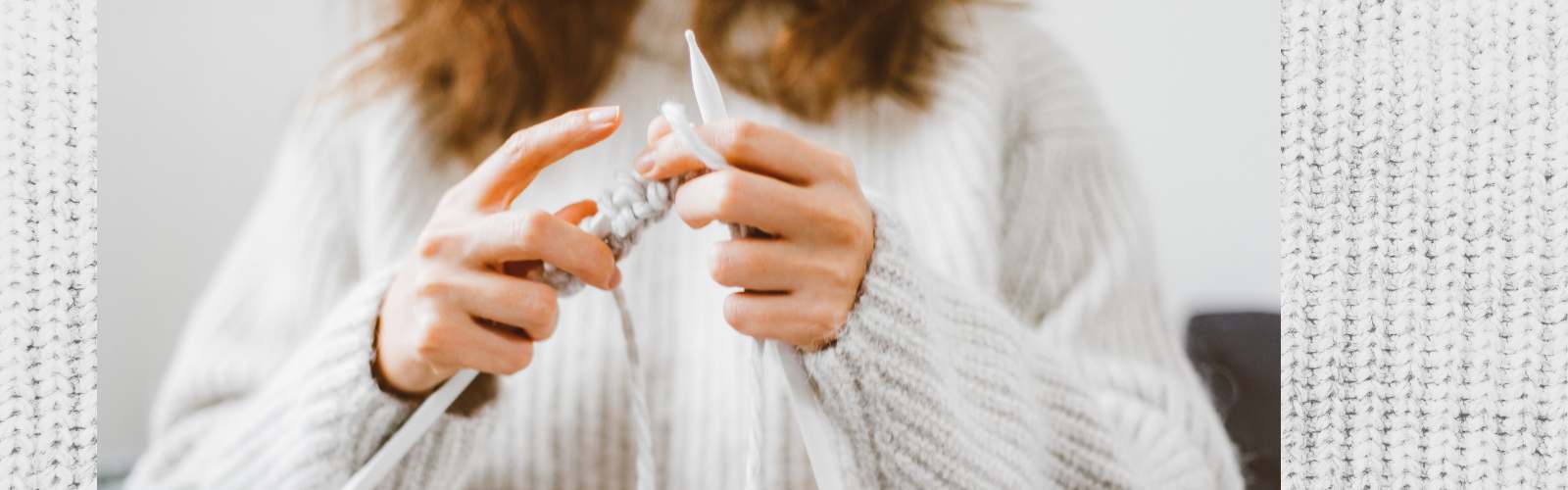 Woman knitting