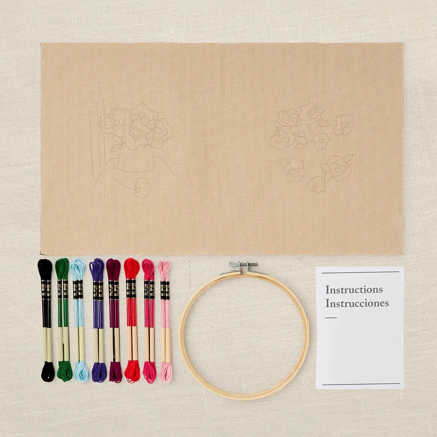 Peaceful Embroidery Anemone Kit