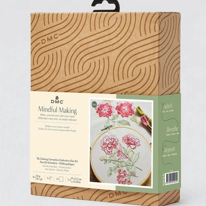 Calming Carnations Embroidery Kit