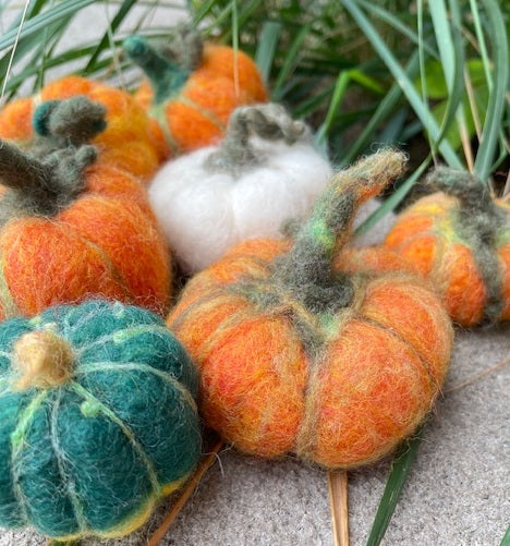 Pumpkin Workshop, Needle Felting
