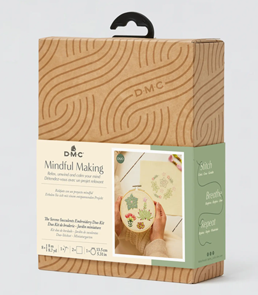 Serene Succulents Embroidery Duo Kit