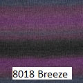 Berroco Aero Yarn. A color swatch of color # 8018 Breeze.
