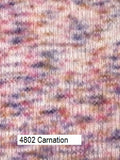 Berroco Artesia Yarn. A knitted sample of color #4802 Carnation.