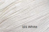 Universal Yarn Bamboo Pop a blend of Cotton and Bamboo. Color #101 White